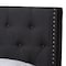 Baxton Studio Brady Modern Charcoal Grey Upholstered King Size Bed 149-8943 - alternate 3